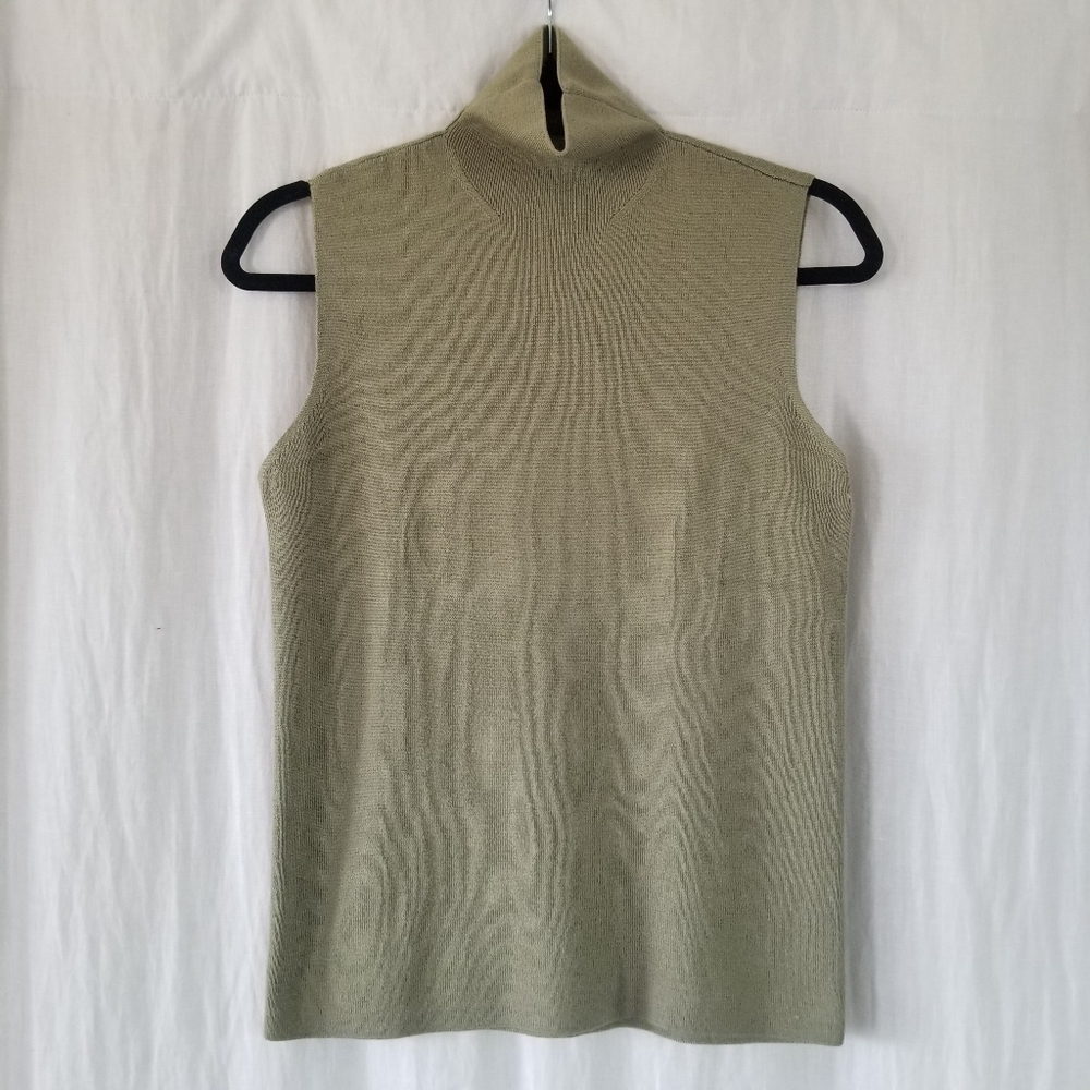 Linda Allard Ellen Tracy | Sleeveless Turtleneck Top